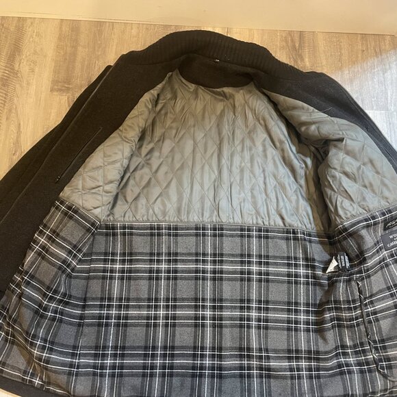 Men's FilaFil Platinum Wool & Cashmere Blend Charcoal Gray Coat (Med) - Picture 5 of 8